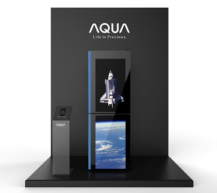 AQUA（ハイアール）の液晶ディスプレイ付冷蔵庫