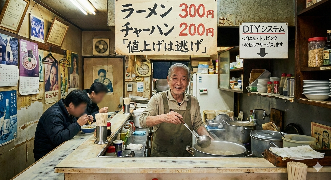 ラーメンが300円、チャーハンは200円?「値上げは逃げ」72歳店主のこだわりの味と画期的DIYシステム