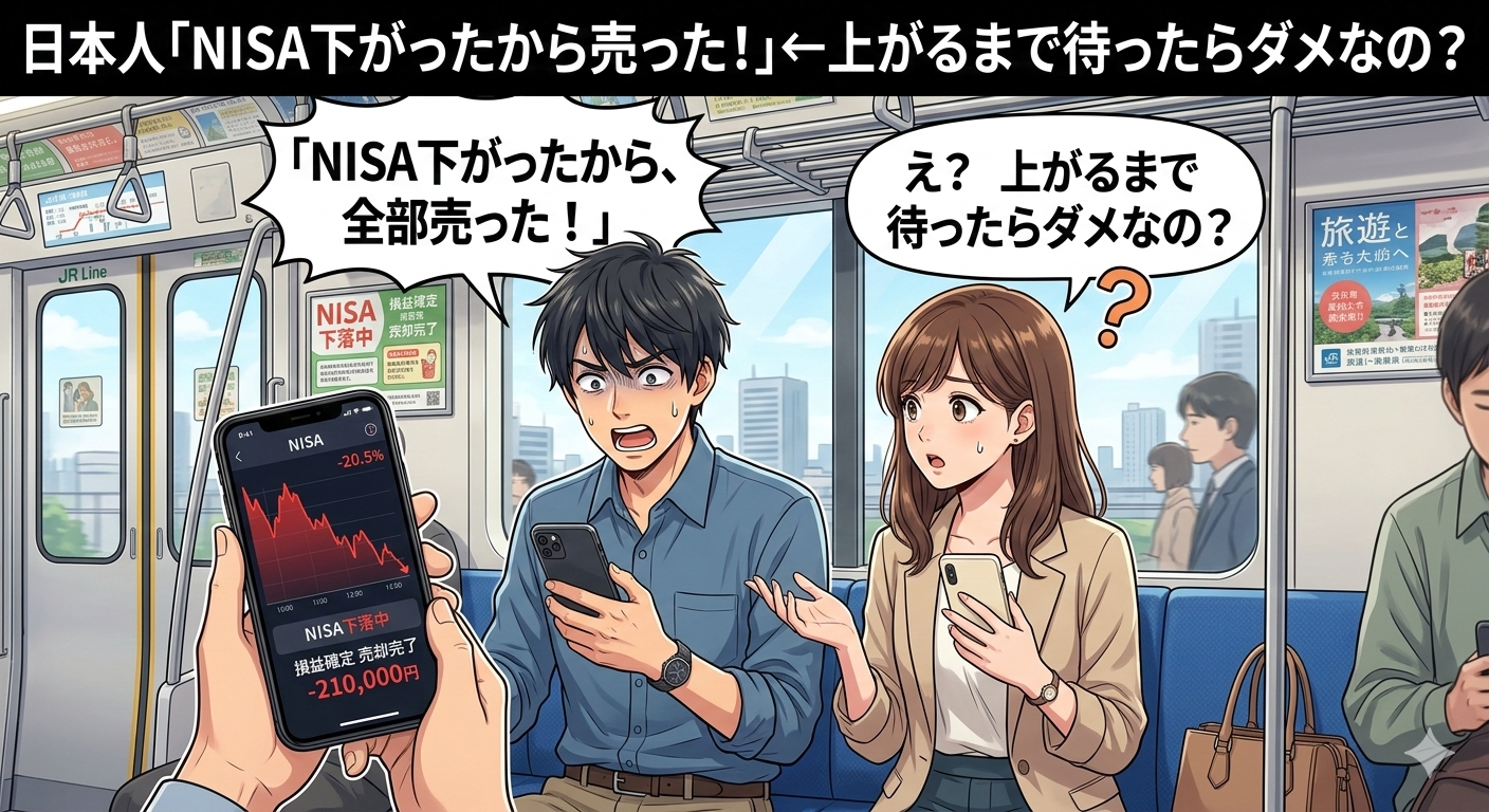 日本人「NISA下がったから売った！」←上がるまで待ったらダメなの？