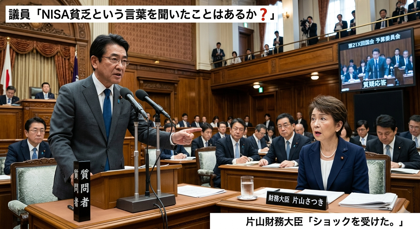 議員「NISA貧乏という言葉を聞いたことはあるか❓」→片山財務大臣「ショックを受けた。金融教育をしなければ。」