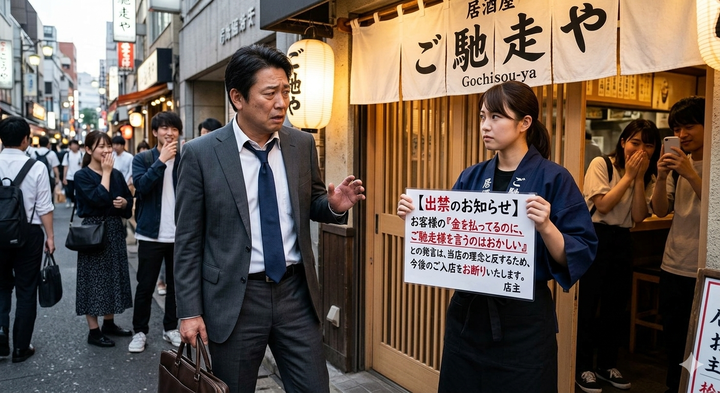 「金を払ってるのに、ご馳走様を言うのはおかしい」と発言した実業家、飲食店から出禁にされてしまうwwww