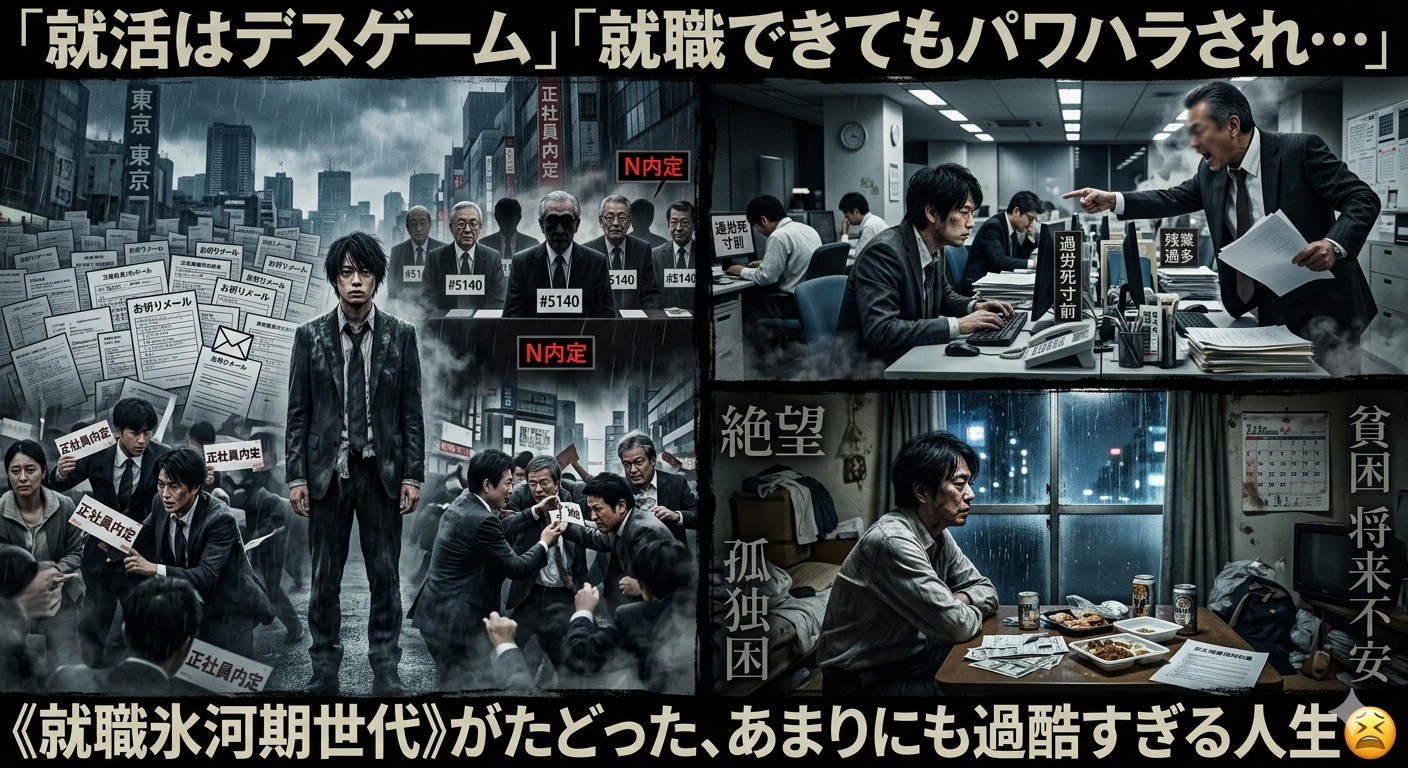 「就活はデスゲーム」「就職できてもパワハラされ…」《就職氷河期世代》がたどった、あまりにも過酷すぎる人生😫
